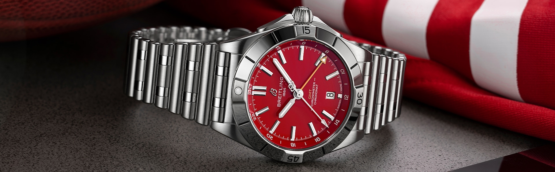 Breitling Chronomat GMT 40 San Francisco 49ers Limited Edition Mens Watch